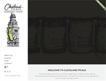 Tablet Screenshot of clevelandpickle.com